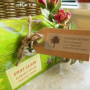 Marmalade the Mouse's Little Green Travel Chest Hand Painted by Lucy Magicmaker